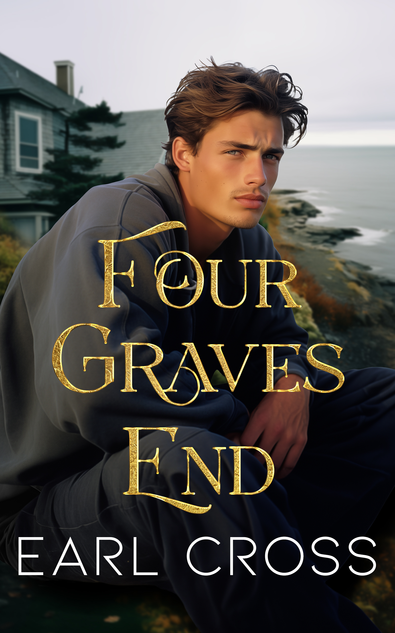 Book cover for Four Graves End by Earl Cross